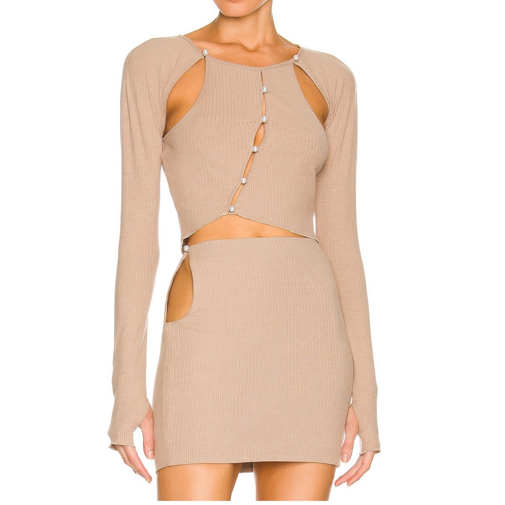 H:Ours Simonetta Top And Mini Skirt Set Xxs